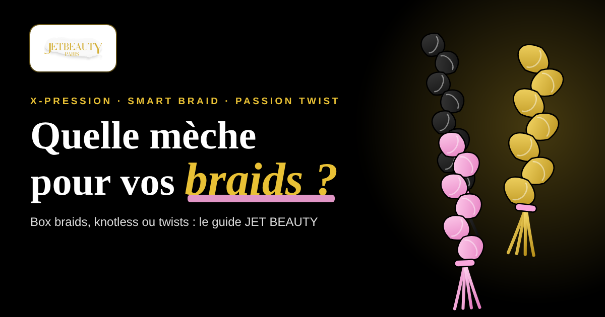 Mèches à tresser : X-Pression, Smart Braid ou Passion Twist, laquelle choisir ?