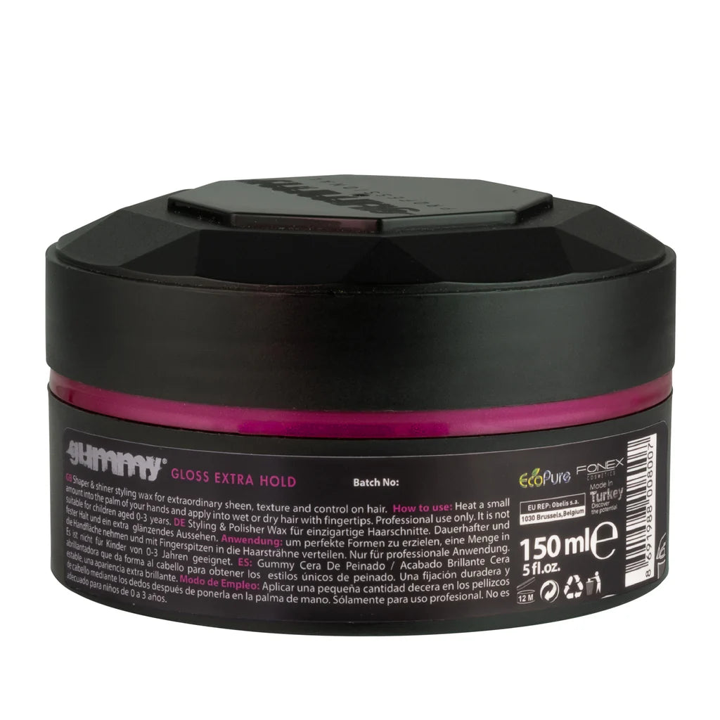 Gummy Styling Wax Gloss Extra Hold de 150 ml