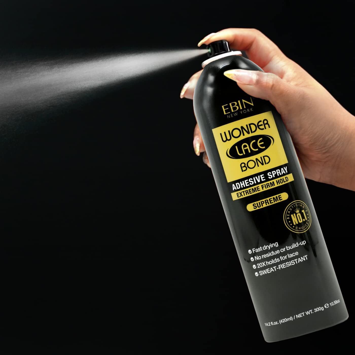 Ebin adhesive lace spray extreme firm hold