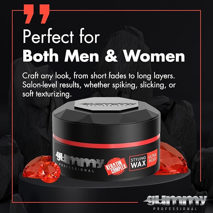 Gummy Professional Styling Wax Ultra Fixation 150ml - Strong Hold & Shine Hair Wax