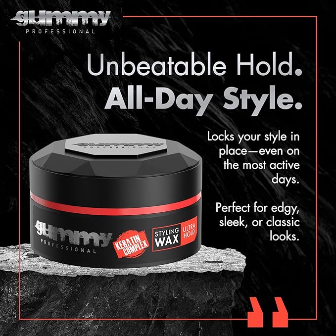 Gummy Professional Styling Wax Ultra Fixation 150ml - Strong Hold & Shine Hair Wax