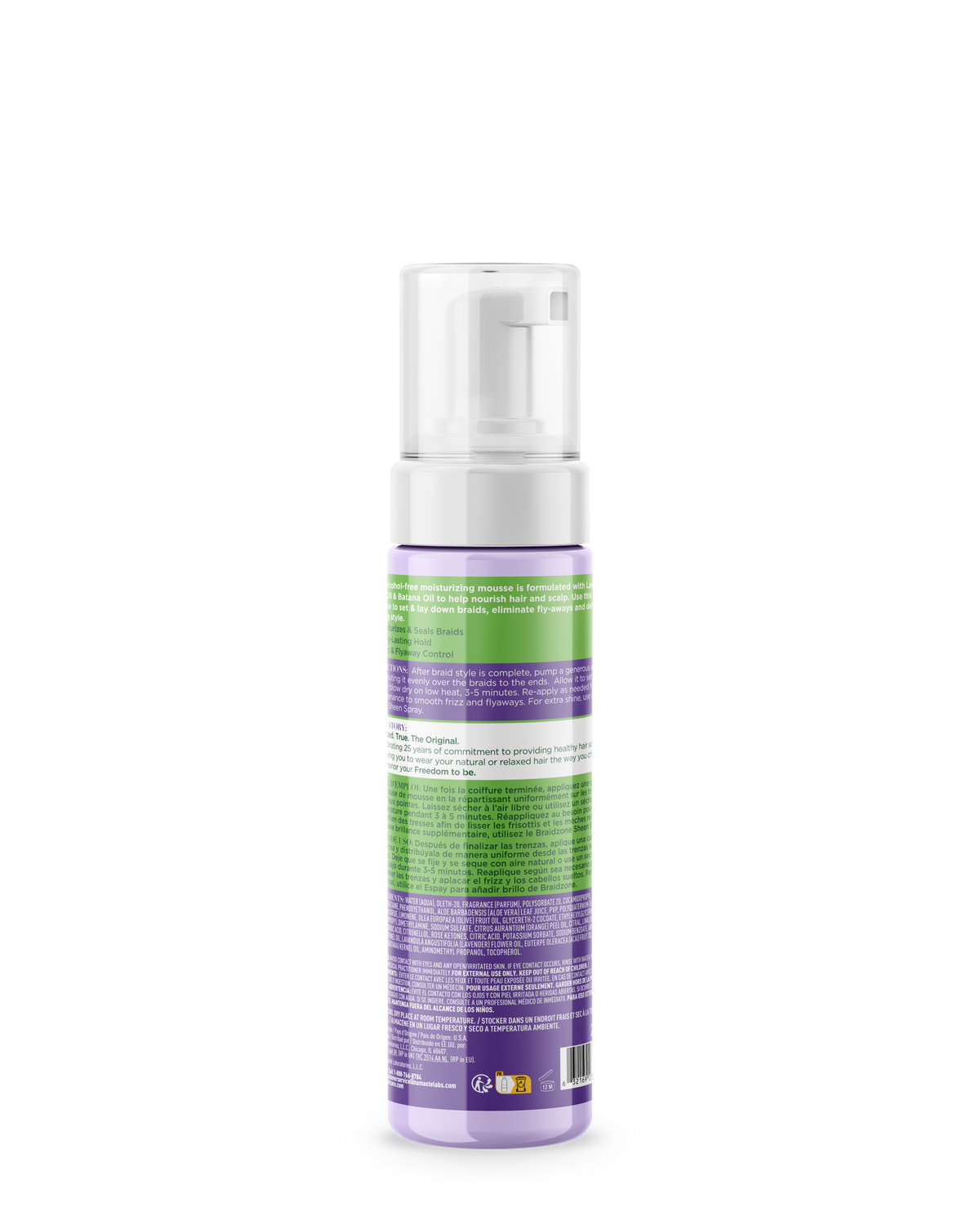 ORS Olive Oil Braidzone mousse de fixation vue arrière