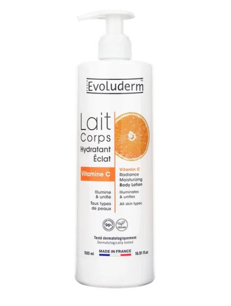le Lait Corps Hydratant Éclat Vitamine C - Evoluderm