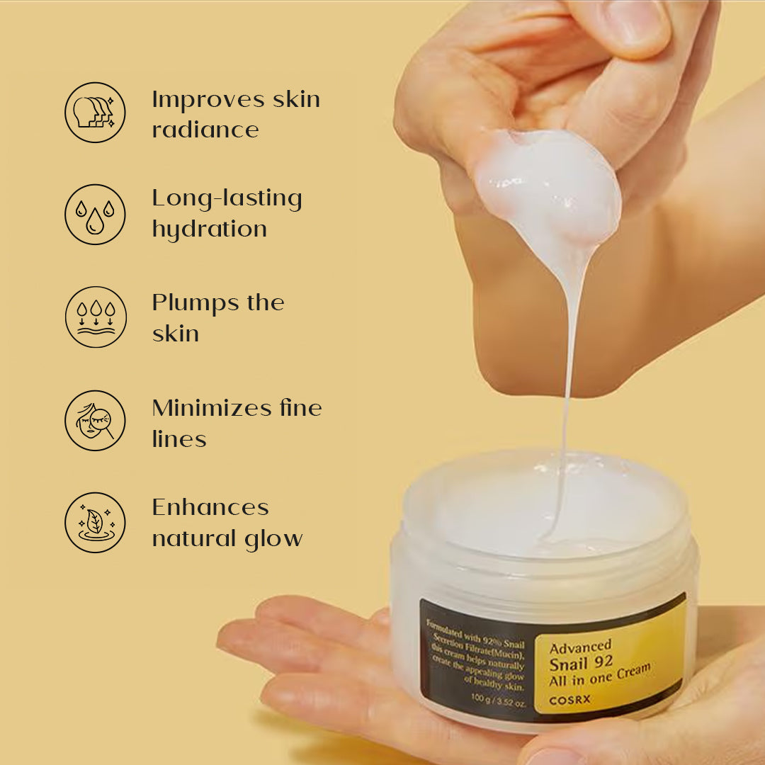 Cosrx Snail 92 Regenerierende Creme mit Schneckenschleim 100g