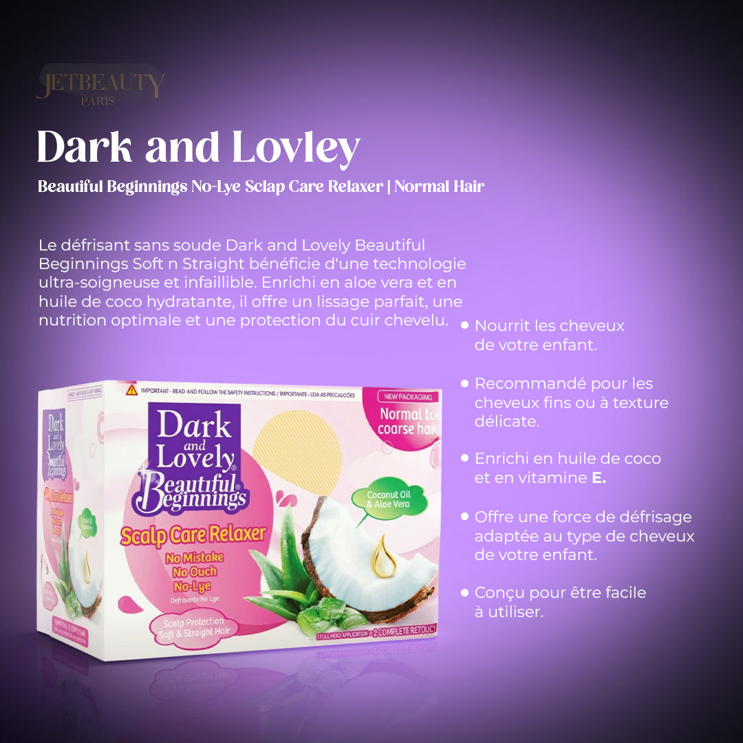 Dark and Lovley Beautiful Beginnings No-Lye Sclap Care Relaxer | Normal Hair