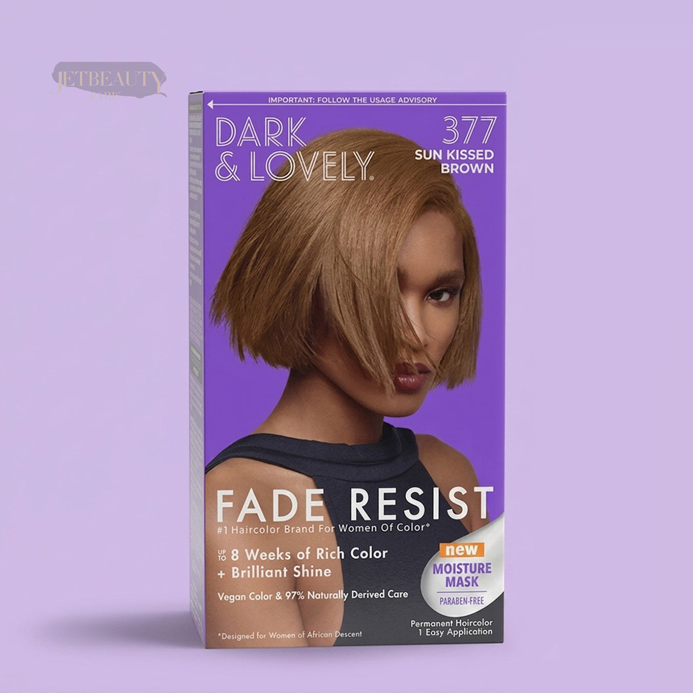 Dark and lovely Coloration Châtain Doré Golden Brown Hair N°377