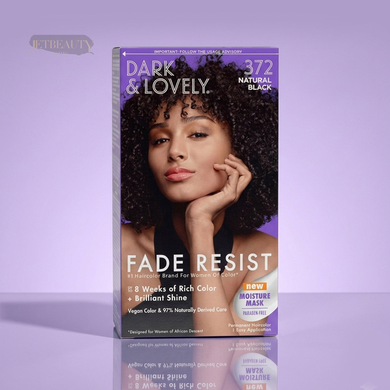 Dark and lovely natural black coloring N°372