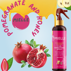 Revitalize your curls with Mielle's Pomegranate & Honey Refreshing Mist 8oz