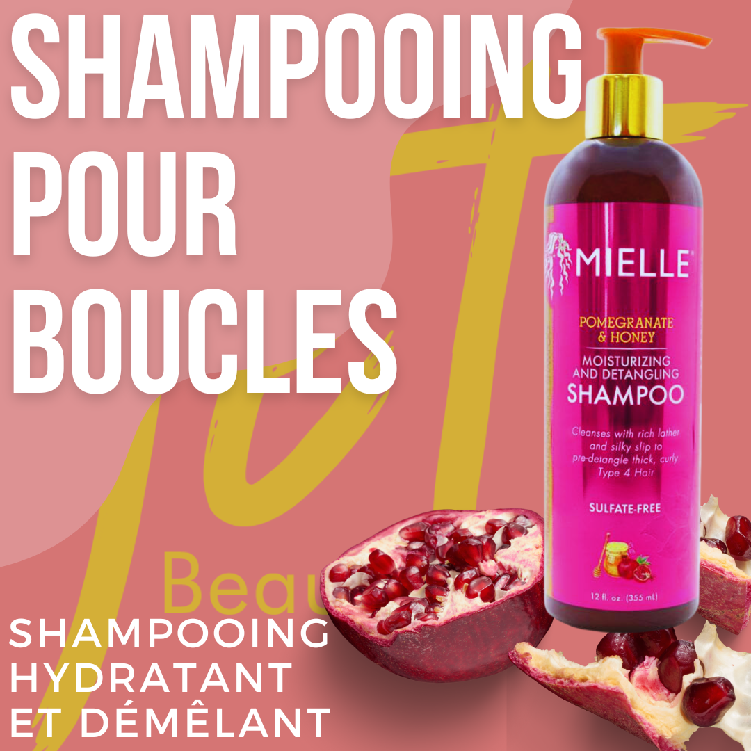 Mielle Granatapfel- und Honigshampoo | Sanfte Reinigung und Feuchtigkeitspflege 12oz