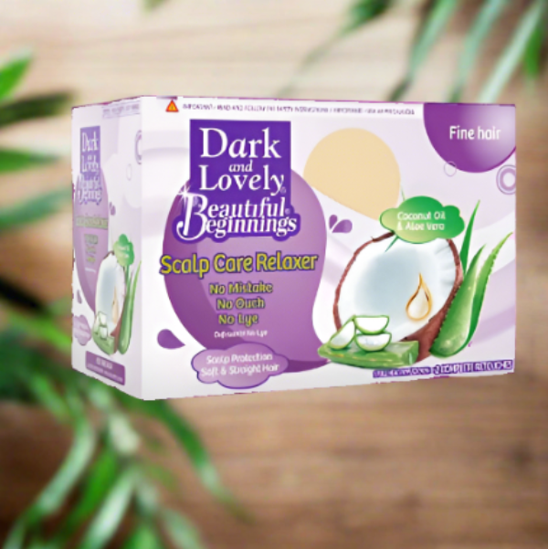 Dark and Lovely Beautiful Beginnings Défrisant Fine Hair Relaxer sans soude | Cheveux fine