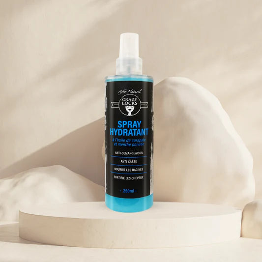 Crazy Pouss Locks Combination Set - Gelocks Fixation Forte (Black) 300g, Wash Shampoo 250ml, Moisturizing Spray with Carapate Oil and Peppermint 250ml