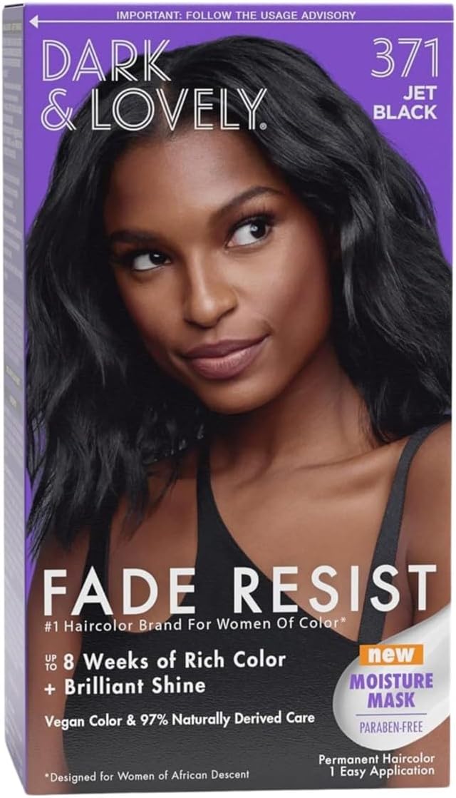 Dark and Lovely Coloration Jet Black Hair Color N° 371