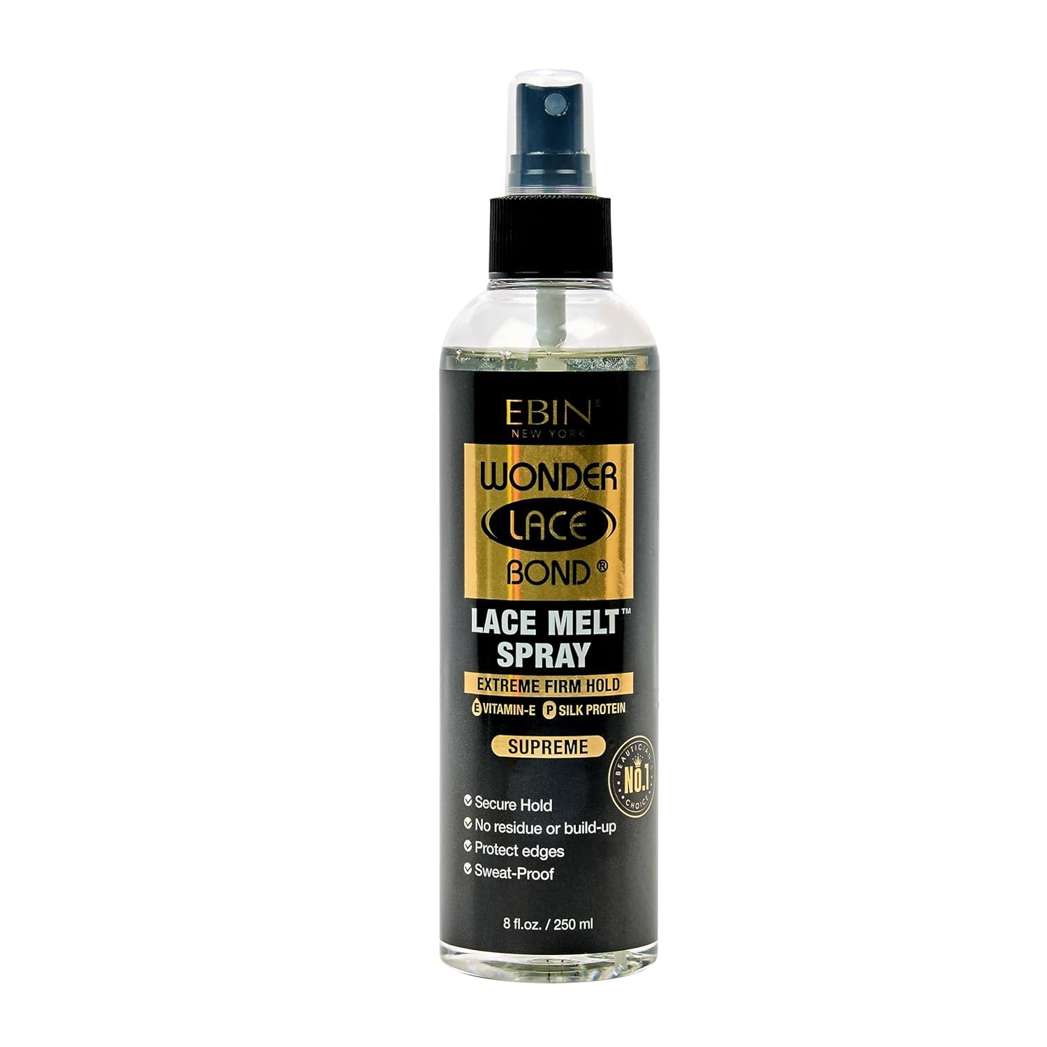 Ebin Lace melt spray for wig extreme firm hold | 250ml