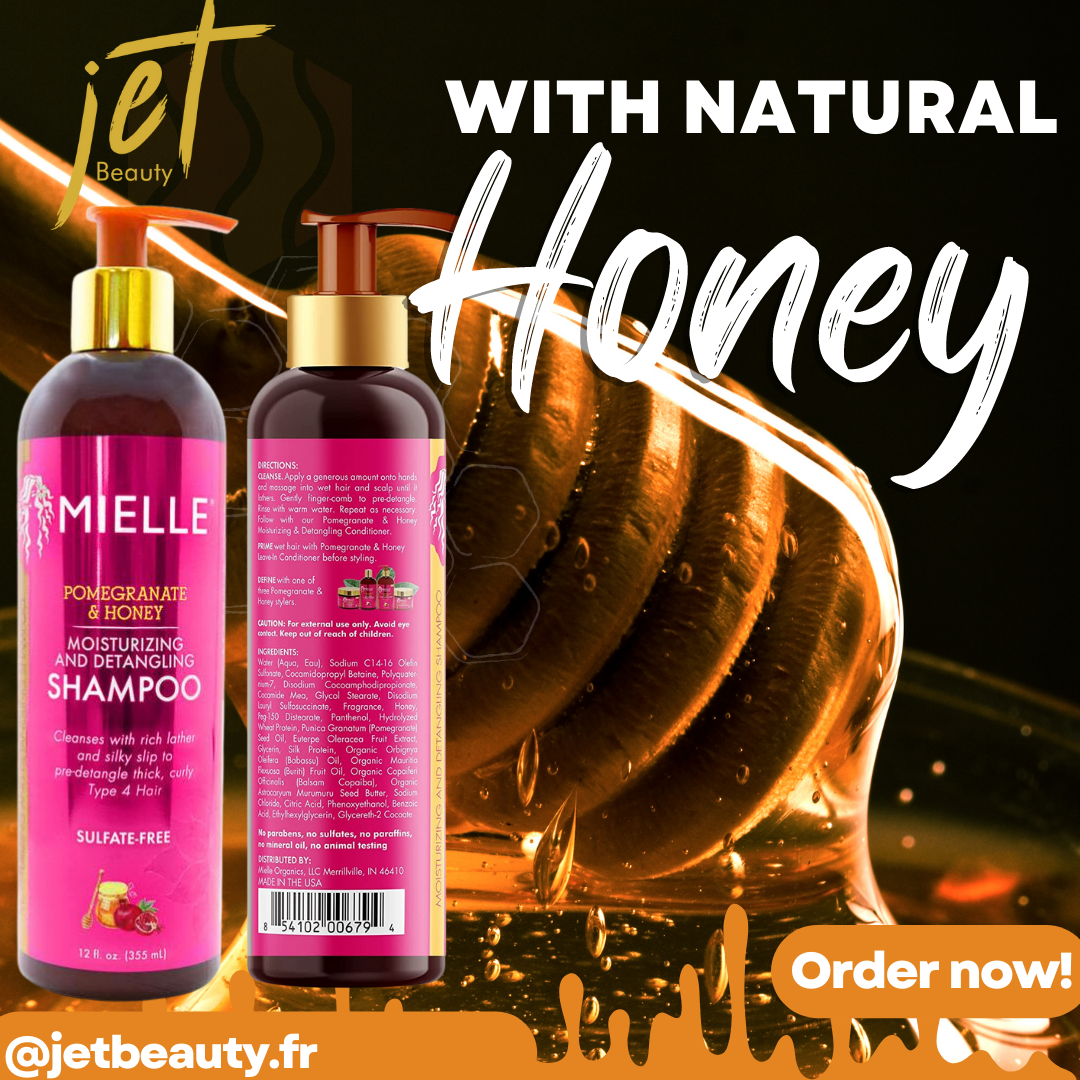 Mielle Granatapfel- und Honigshampoo | Sanfte Reinigung und Feuchtigkeitspflege 12oz