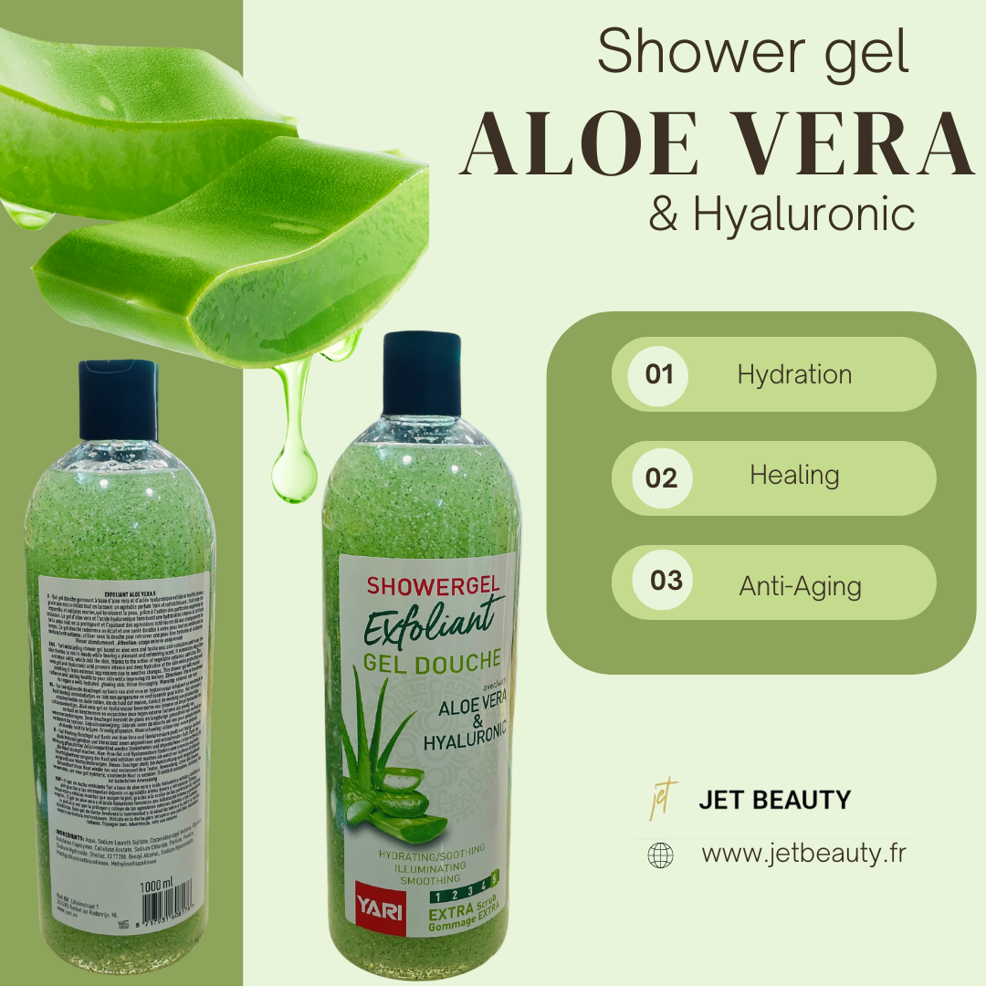 Peeling-Duschgel Aloe Vera & Hyaluron 1L