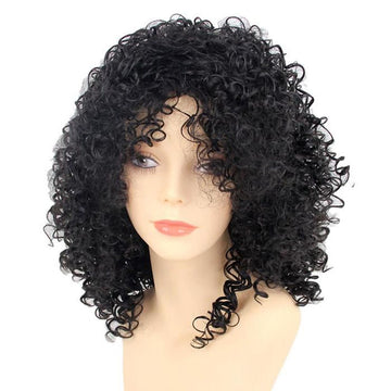 100% HUMAN HAIR FRONTAL PERRUQUE : KINKY CURLY