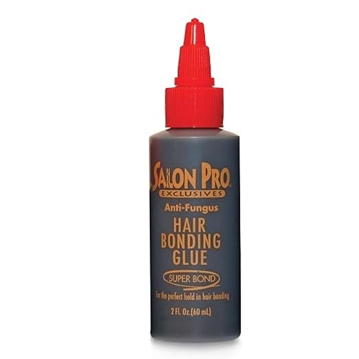 Salon Pro Exclusives Black Super Bond Anti-Fungus Glue for Perfect Hold in Hair 60ml