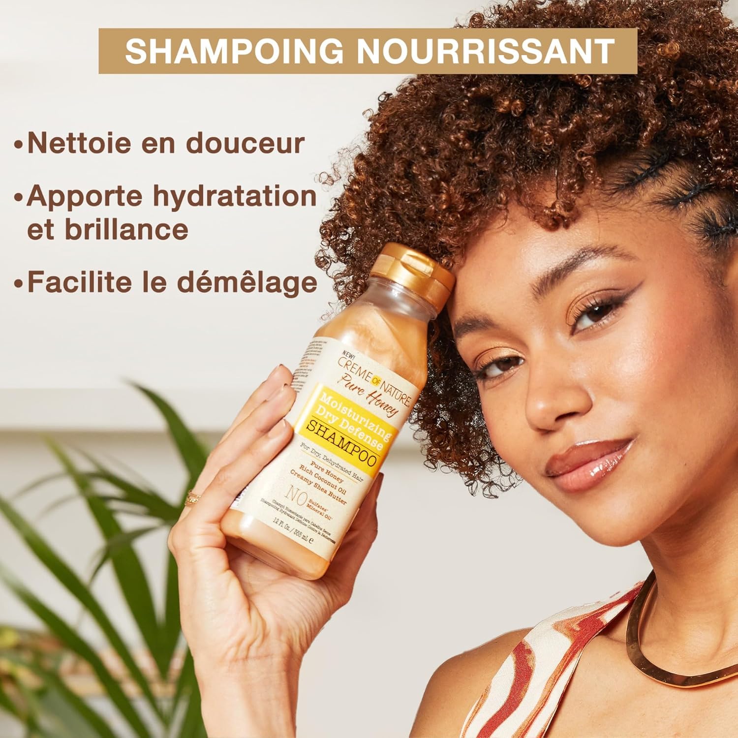 Creme of Nature Pure Honey Mosture dry Defense Shampoo | 355ml