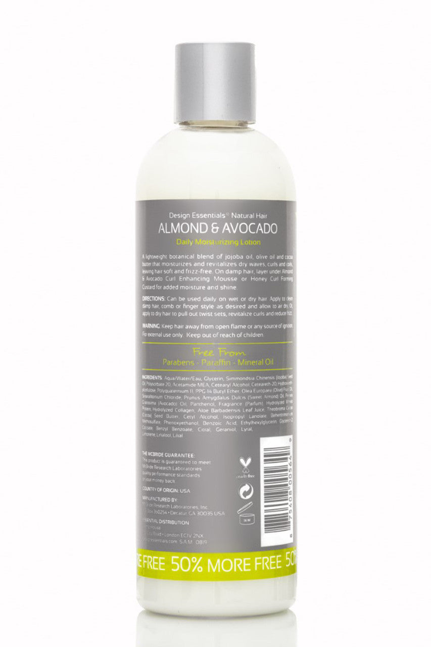 Design Essentials Natural Almond & Avocado Lotion hydratant