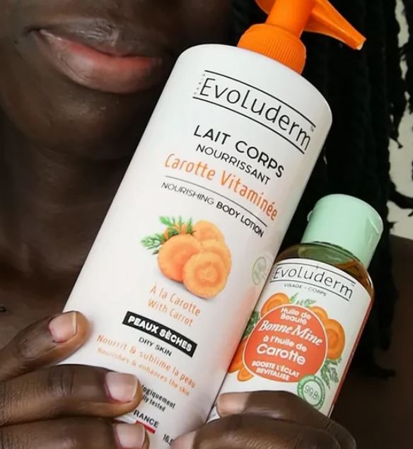Lait Corps Nourrissant Carotte Vitaminée - Evoluderm