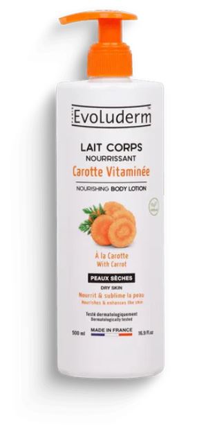 Lait Corps Nourrissant Carotte Vitaminée - Evoluderm
