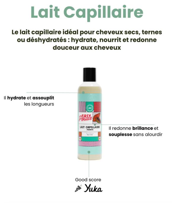 Easy pouss lait capillaire papaye