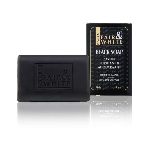 Fair and white Savon noir purifiant et adoucissant - Peaux à tendance grasse | 200g