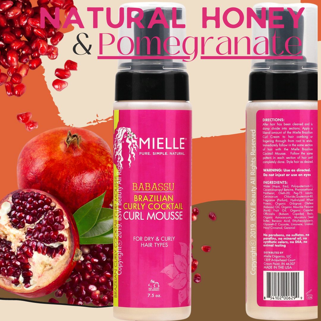 Mielle Pomegranate &amp; Honey Curl Defining Mousse | 7.5 oz