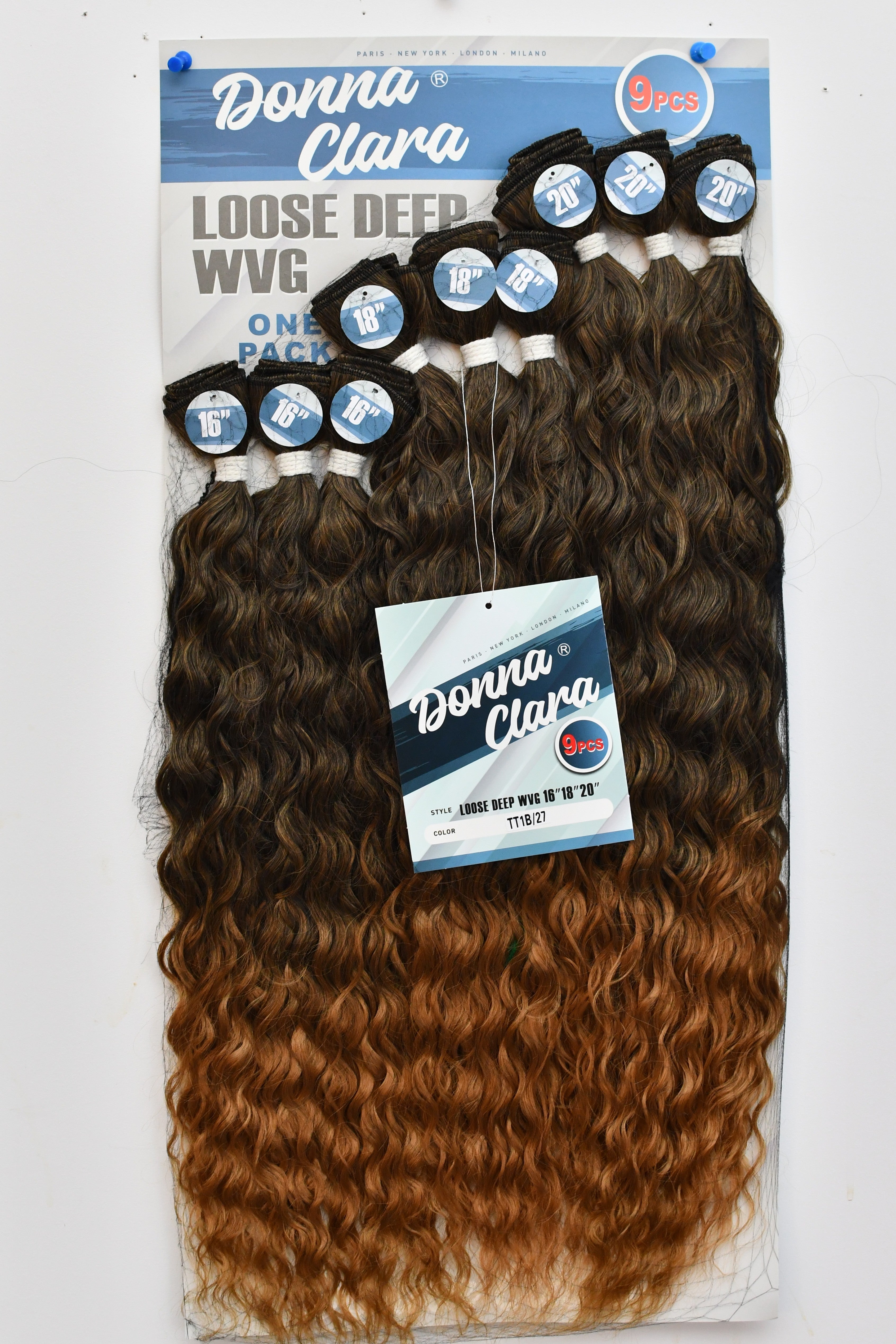 Donna Clara Loose Deep Wvg semi-naturelle 9pcs