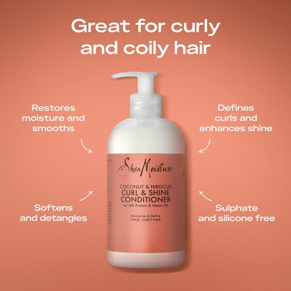 Shea Moisture Curl & Shine Conditioner | Aprés Shampooing 13oz