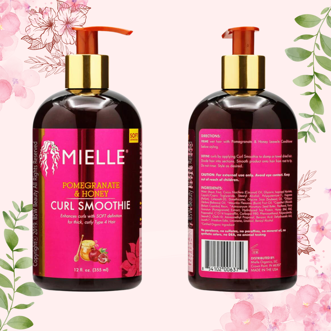 Mielle Curl Smoothie POMEGRANATE & HONEY - 12oz