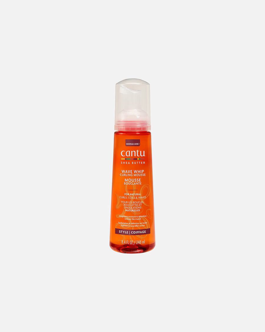 Cantu Wave Whip Styling Mousse with Shea Butter for Natural Hair, 250 ml
