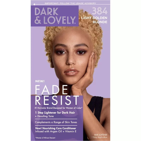 Dark and lovely coloration blond dorè clair 384