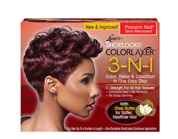 Luster's Pink Relaxer Color Red 3 in 1 | Relaxer Color Red Kit