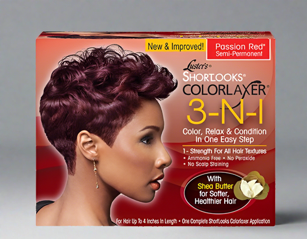 Luster's Pink Relaxer Color Red 3 in 1 | Relaxer Color Red Kit