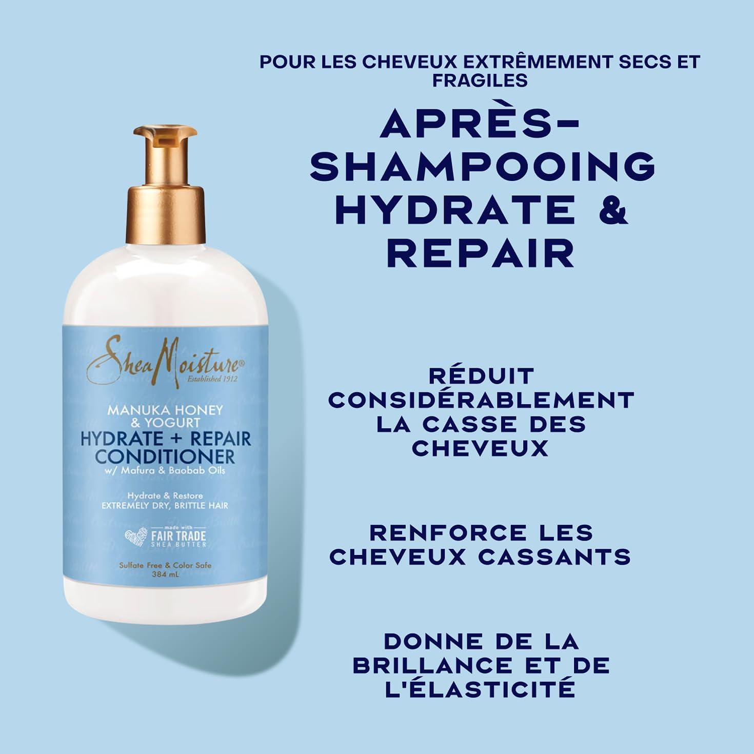 Shea Moisture - Après-shampoing Manuka Honey & Yogurt