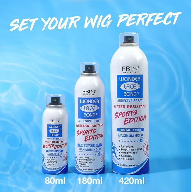 Ebin adhesive lace spray extreme firm hold