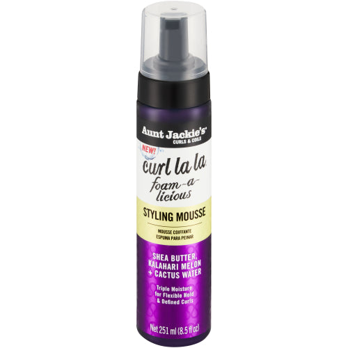 Aunt Jackie's Curl La La Foam-a-licious mousse coiffante étiquette