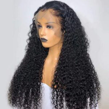 100% HUMAN HAIR FRONTAL PERRUQUE : KINKY CURLY