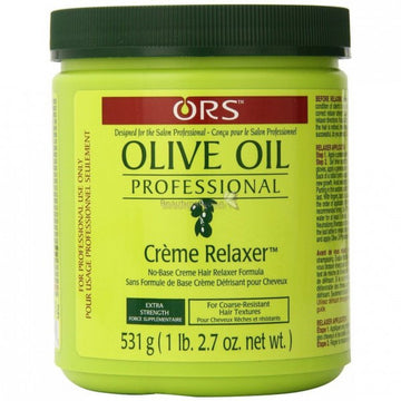 Crème défrisante professionnelle OLIVE OIL défrisante contient du sodium (soude) et est résevé à un usage professionnel.