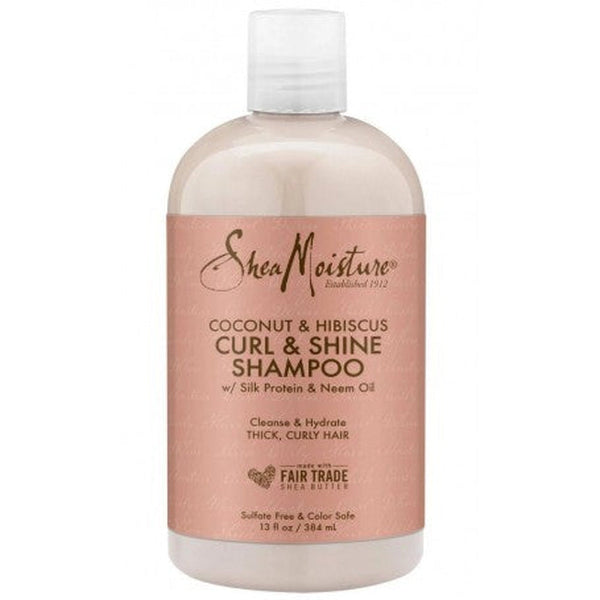 Shea Moisture Coconut & Hibiscus Curl TRIO : Comprend Curl & Shine Shampoo, Curl & Shine CONDITIONER, Curl Enhancing Smoothie de Shea Moisture.